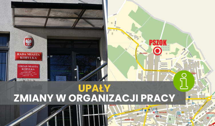 Kobyłka - Upały. Zmiany w organizacji pracy Urzędu Miasta i PSZOK