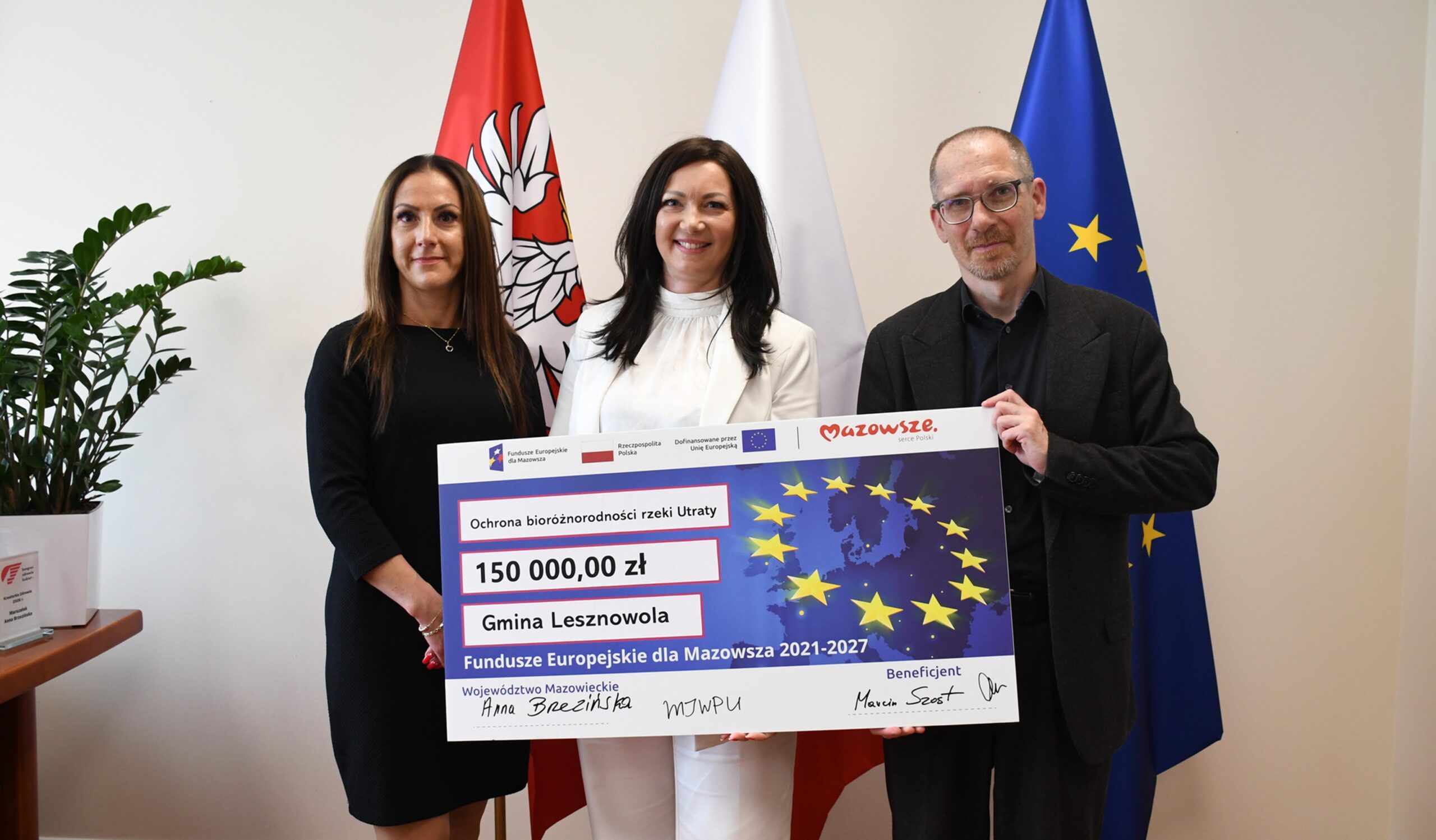 340 tys. zł z UE i budżetu Mazowsza dla gminy Lesznowola