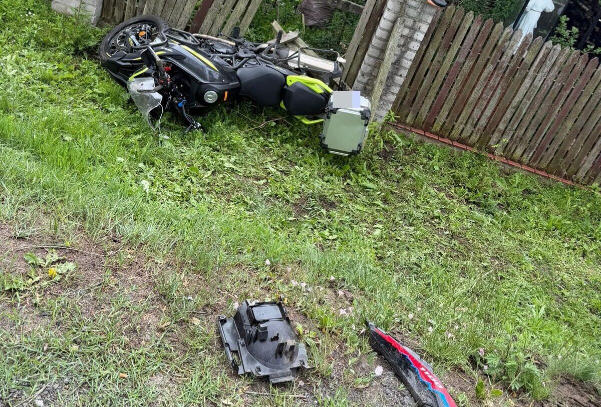 Zderzenie motocyklistów w Myszyńcu. Apelujemy o ostrożność do kierujących jednośladami