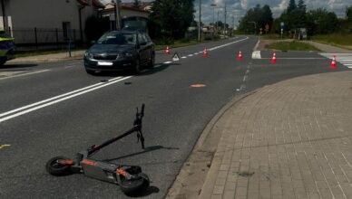 26 wypadków, w tym 10 z udziałem hulajnóg elektrycznych. Policja podsumowuje długi weekend