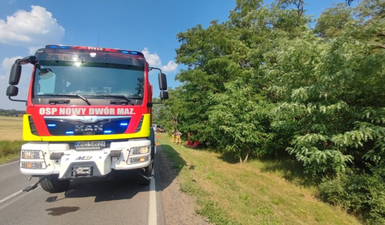 Tragiczny wypadek na DW575. Motocyklista zginął po zderzeniu z samochodem osobowym