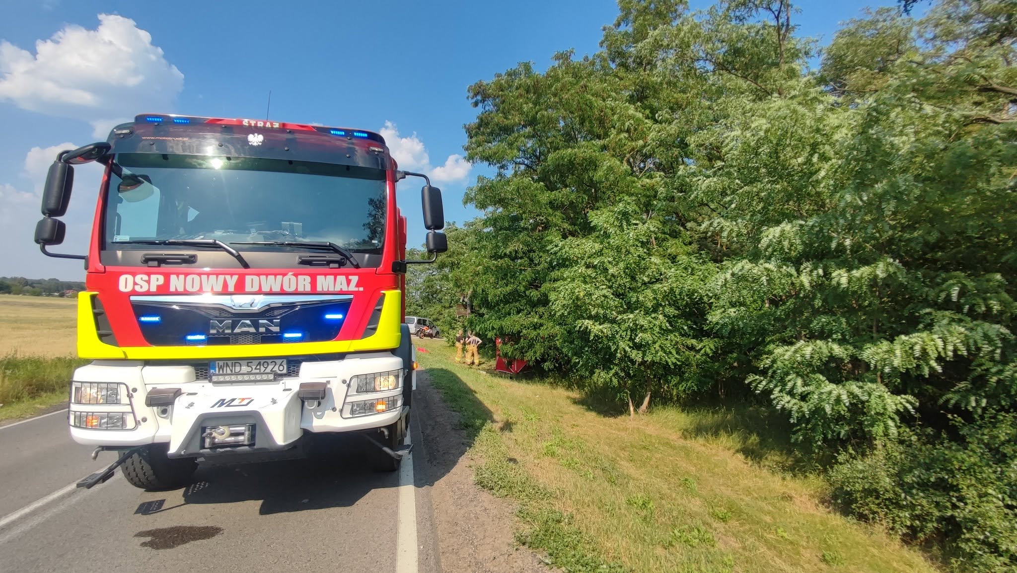 Tragiczny wypadek na DW575. Motocyklista zginął po zderzeniu z samochodem osobowym