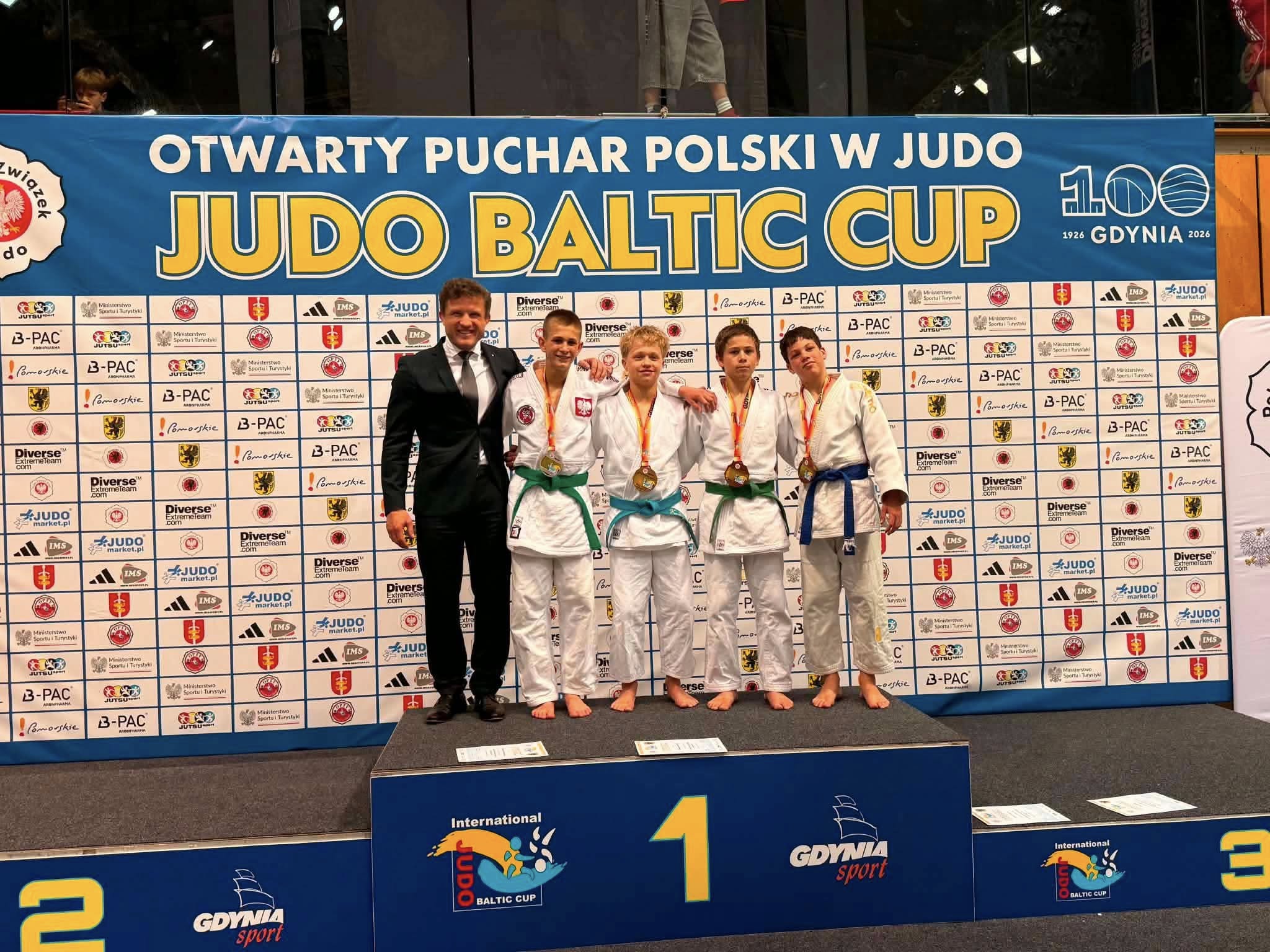 Rekiny SameJudo zdominowały Baltic Cup w Gdyni. Klub zajął pierwsze miejsce w klasyfikacji generalnej
