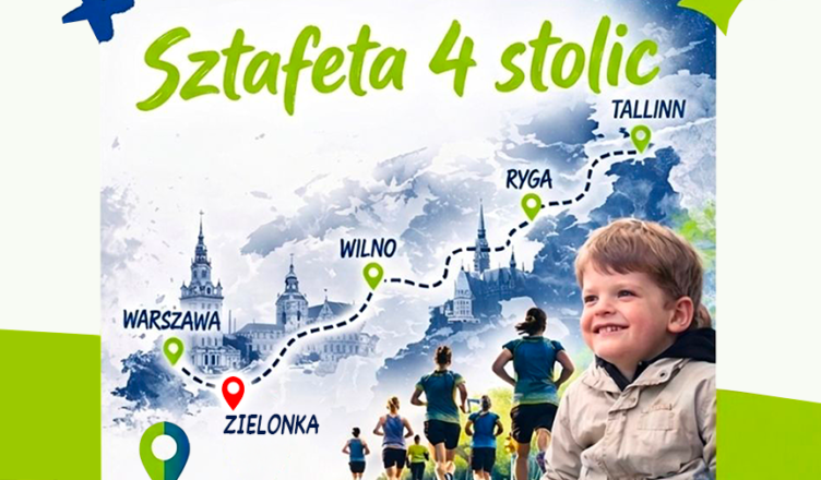 Charytatywna Sztafeta 4 Stolic przebiegnie przez Zielonkę