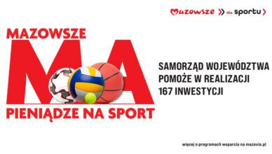 Ponad 4,6 mln zł na 18 obiektów sportowych w regionie warszawskim zachodnim