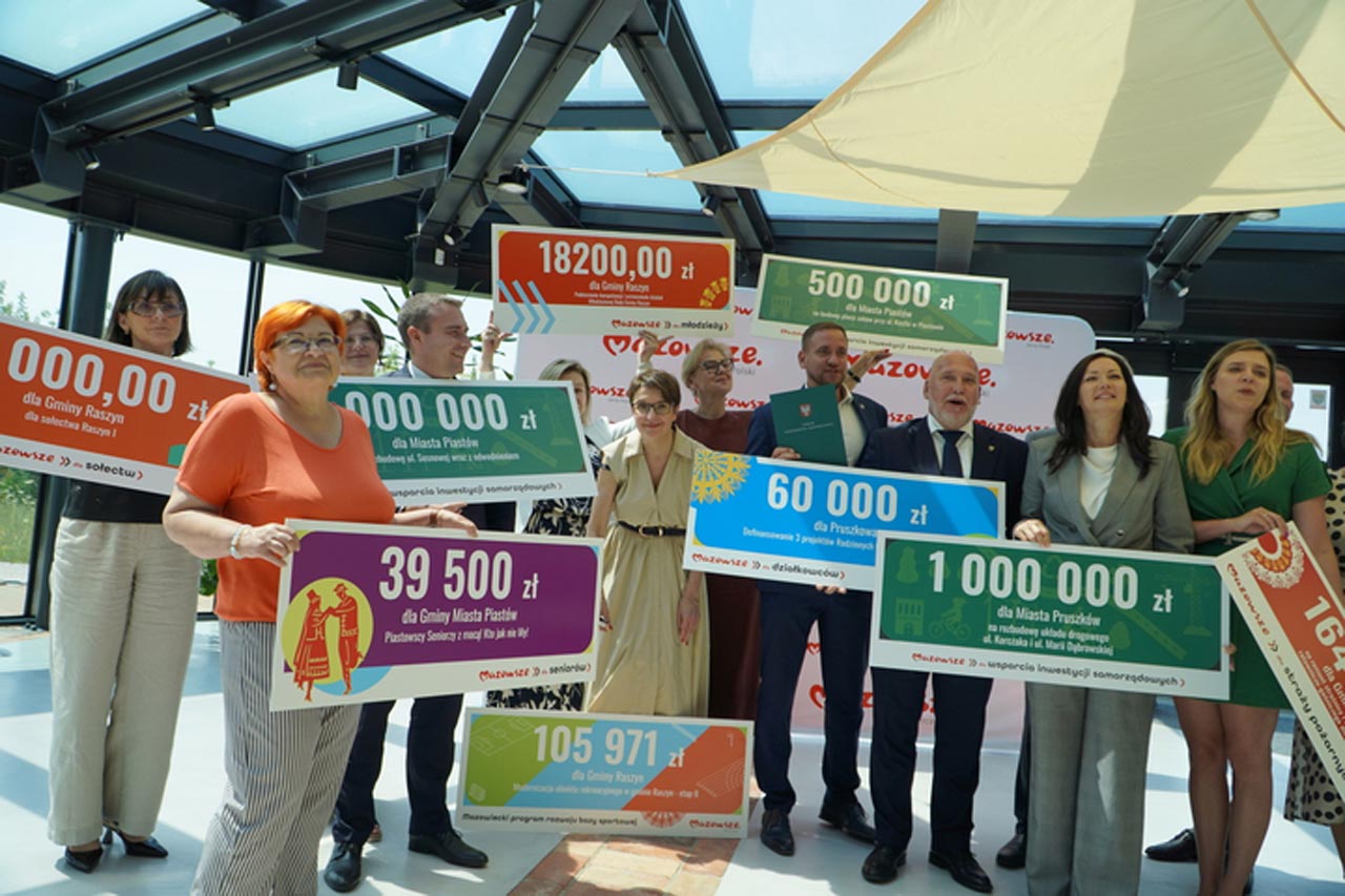 Prawie 4,2 mln zł z budżetu samorządu Mazowsza dla powiatu pruszkowskiego
