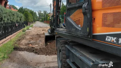 Marki - Prace drogowe w ulicy Świerkowej
