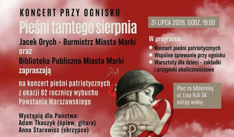 Marki - Koncert pieśni patriotycznych przy ognisku