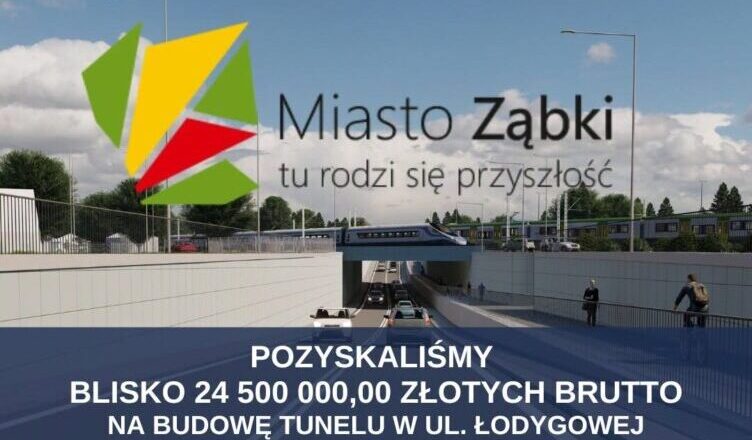 Tunel w ul. Łodygowej z finansowaniem. Ząbki są bliżej inwestycji, która ma odciążyć codzienne dojazdy do Warszawy