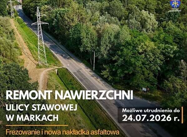 Remont nawierzchni ul. Stawowej w Markach