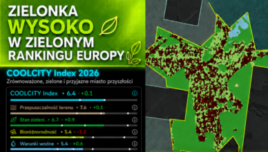 Zielonka - Wysoko w europejskim rankingu COOLCITY Index 2026