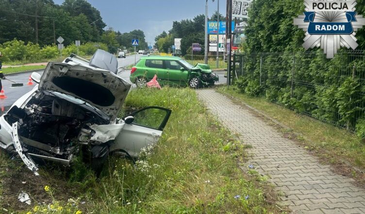 Zderzenie dwóch pojazdów w Mleczkowie