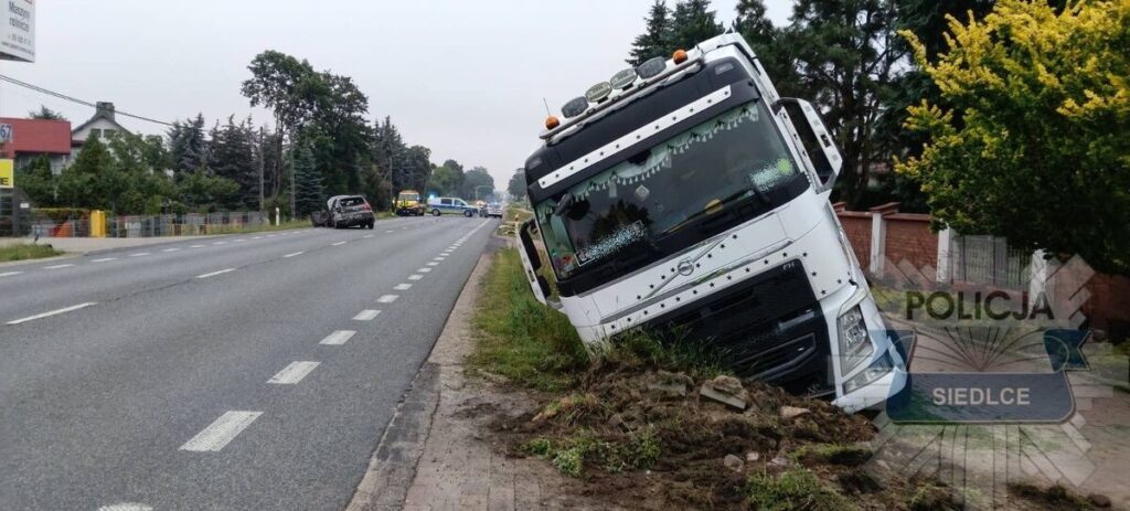 Groźnie wyglądające zdarzenie drogowe w Nowych Iganiach