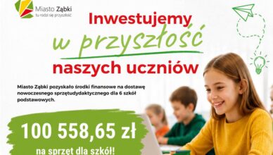 Nowy sprzęt dydaktyczny dla ząbkowskich szkół. Miasto pozyskało ponad 100 tys. zł