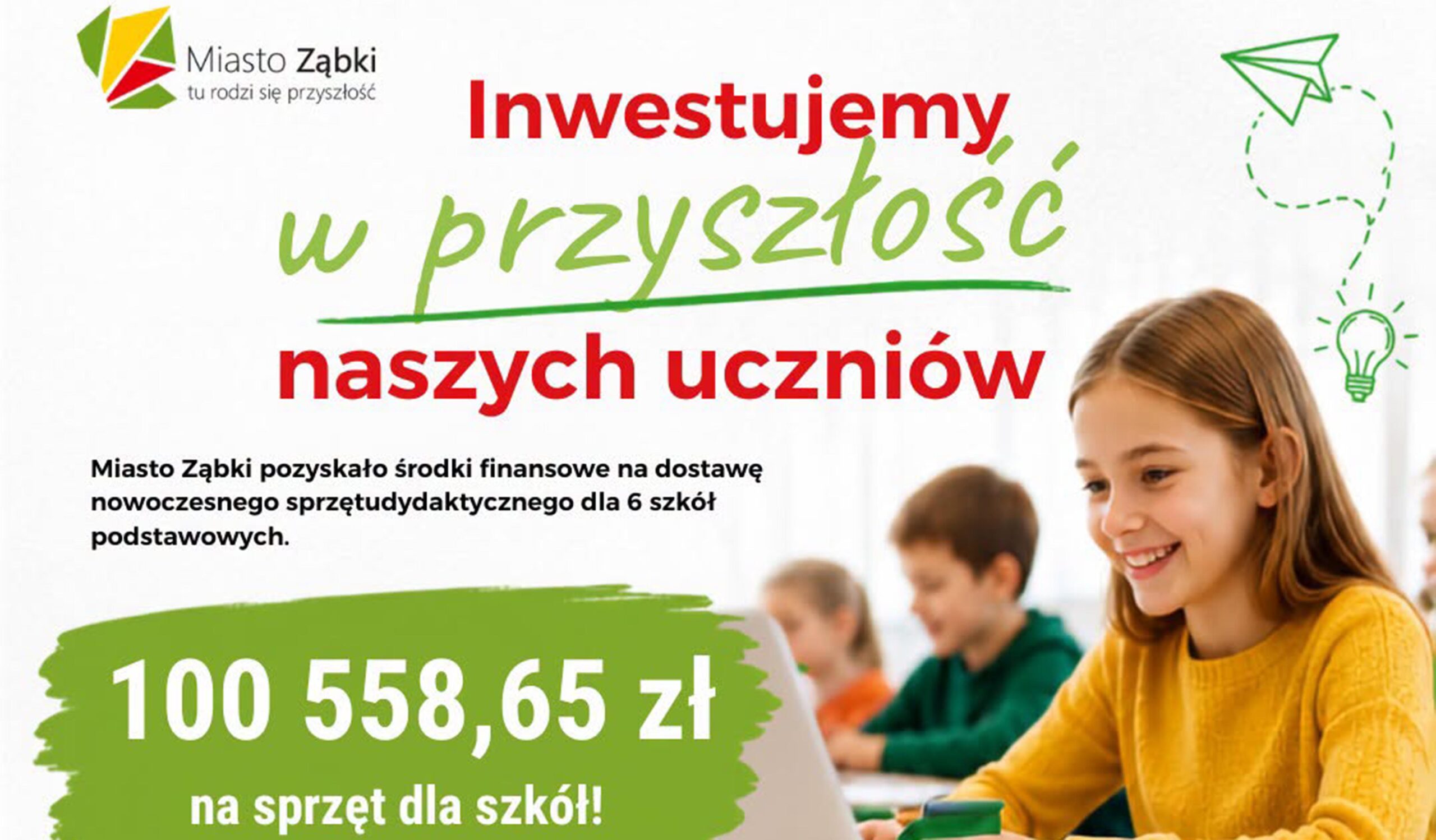 Nowy sprzęt dydaktyczny dla ząbkowskich szkół. Miasto pozyskało ponad 100 tys. zł