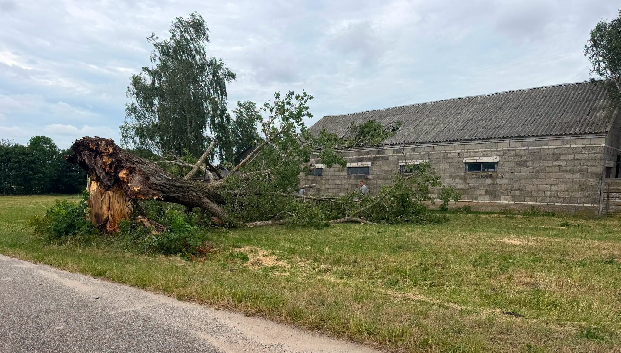 Nawałnica uderzyła w Mazowsze. Ponad 350 interwencji strażaków, zniszczone dachy i budynki
