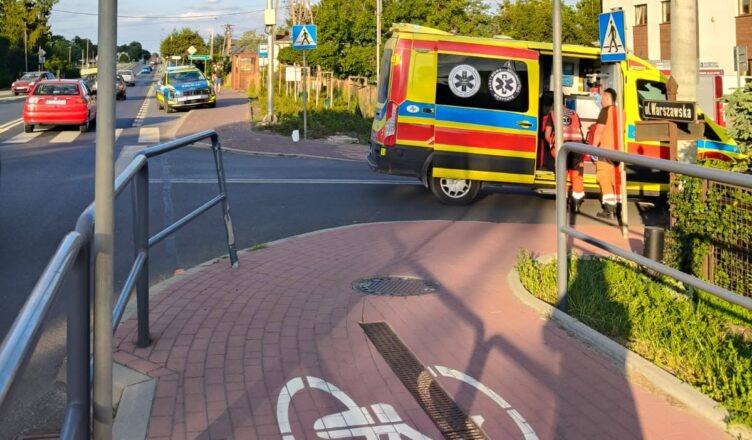 Dziecko na rowerze potrącone na przejściu dla pieszych