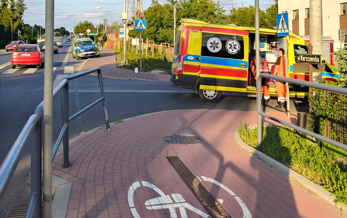 Dziecko na rowerze potrącone na przejściu dla pieszych