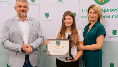 Aleksandra Augustyniak z Nagrodą Wójta Gminy Dąbrówka
