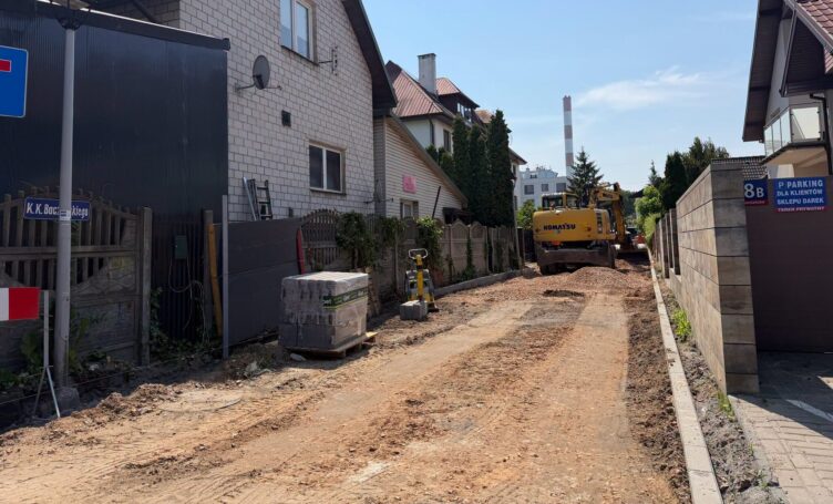 Ząbki - Prace remontowe przy ul. Baczyńskiego