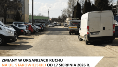 Wołomin - Czasowa organizacja ruchu na ul. Starowiejskiej w Wołominie