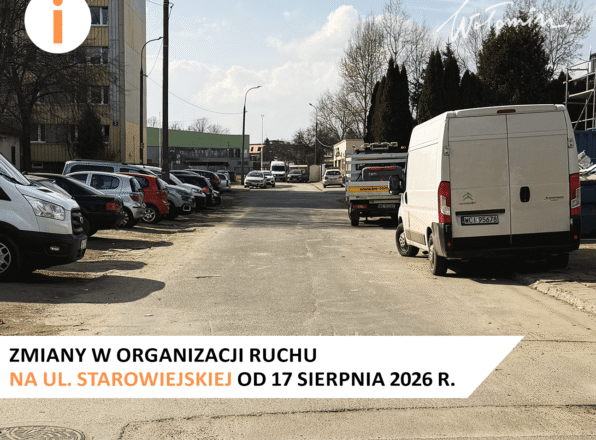 Wołomin - Czasowa organizacja ruchu na ul. Starowiejskiej w Wołominie