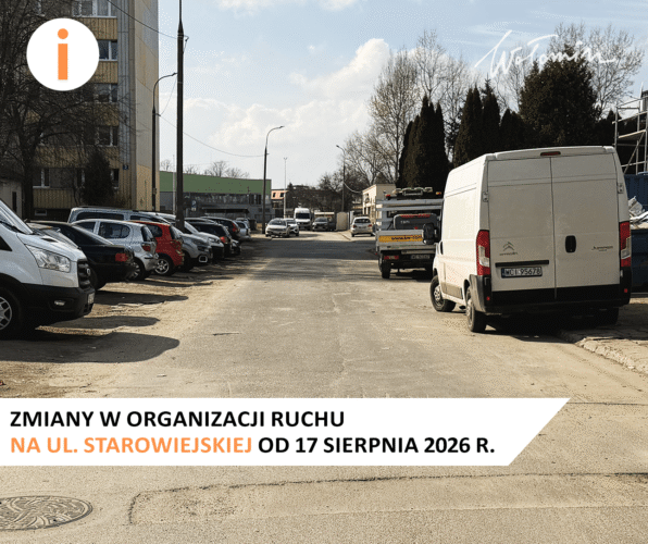Wołomin - Czasowa organizacja ruchu na ul. Starowiejskiej w Wołominie