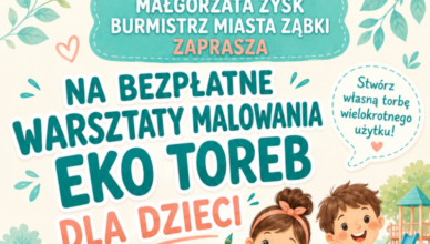 Ząbki - Bezpłatne Warsztaty Malowania Eko Toreb dla Dzieci!