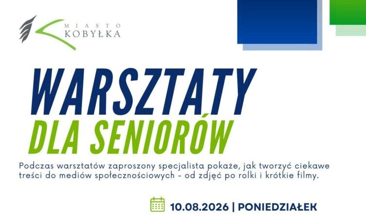 Seniorzy z Kobyłki nauczą się tworzyć treści do internetu i działać społecznie