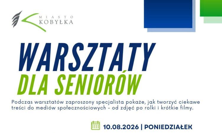 Seniorzy z Kobyłki nauczą się tworzyć treści do internetu i działać społecznie