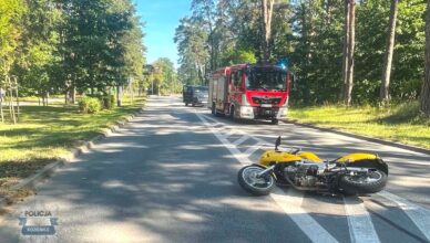 Wypadek na DK48. Nie żyje 60‑letni motocyklista