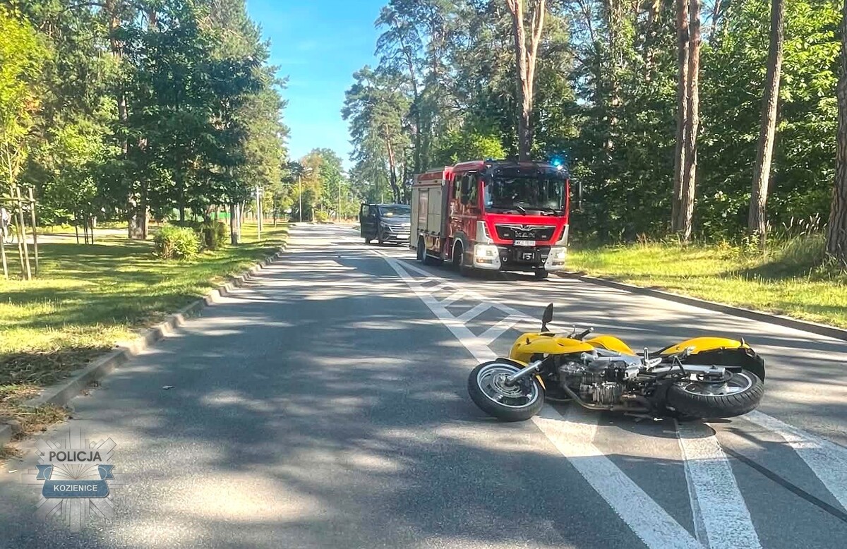 Wypadek na DK48. Nie żyje 60‑letni motocyklista