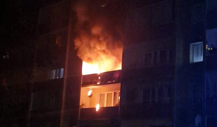 Pożar mieszkania w Nowym Dworze Mazowieckim. Ewakuowano mieszkańców i zwierzęta