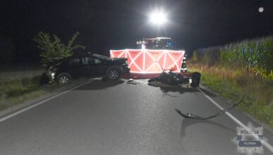 Tragiczny wypadek w Sarnowie-Górach. Nie żyje 49-letni motocyklista