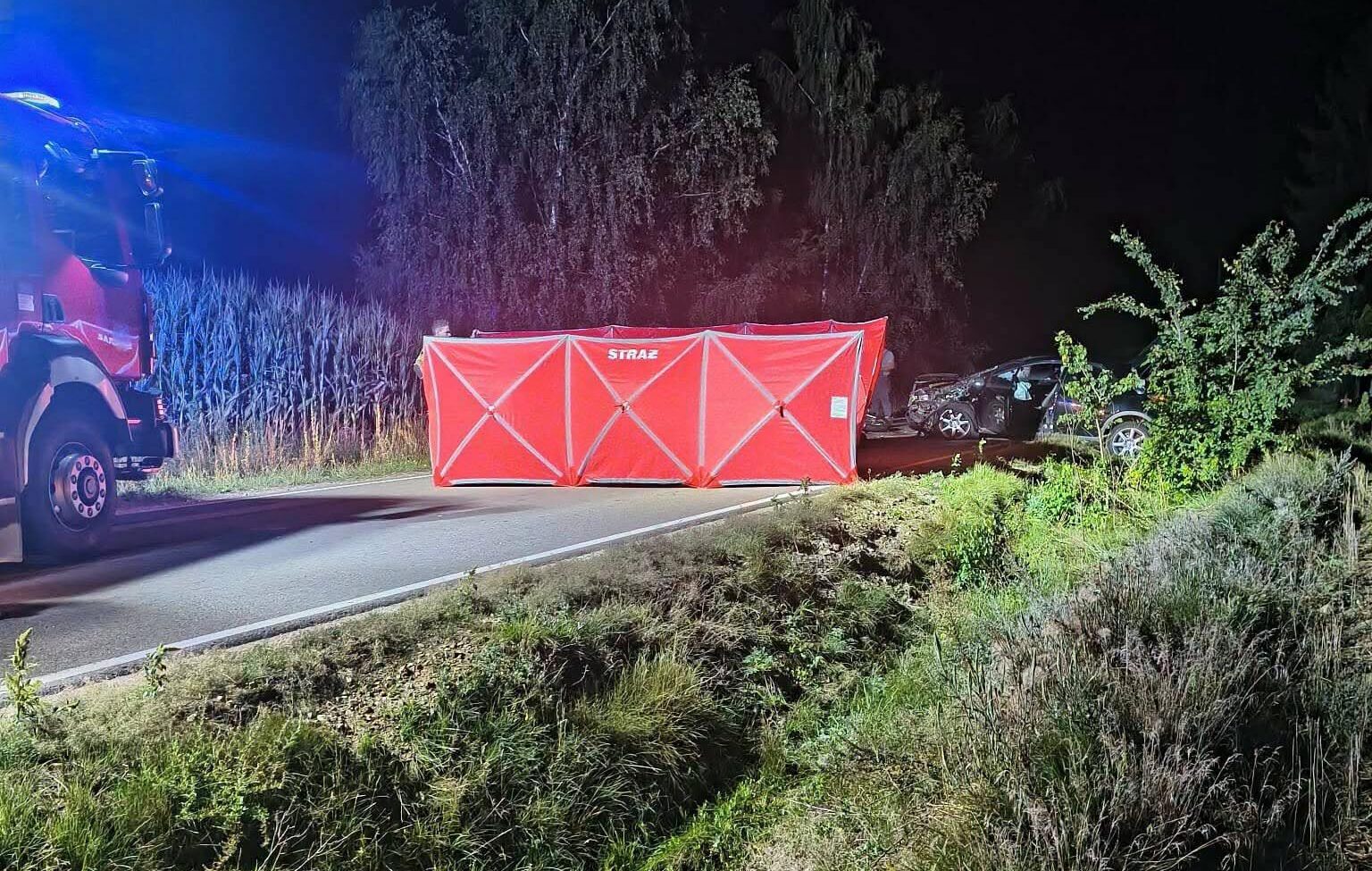 Śmiertelny wypadek w Sarnowie-Górach. Policja szuka świadków tragedii, w której zginął 49-letni motocyklista