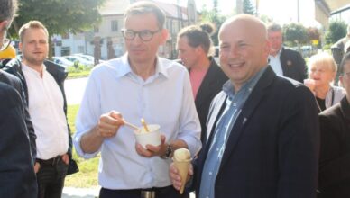 Mateusz Morawiecki w Jadowie. Mówił o inwestycjach w gminach i bezpieczeństwie