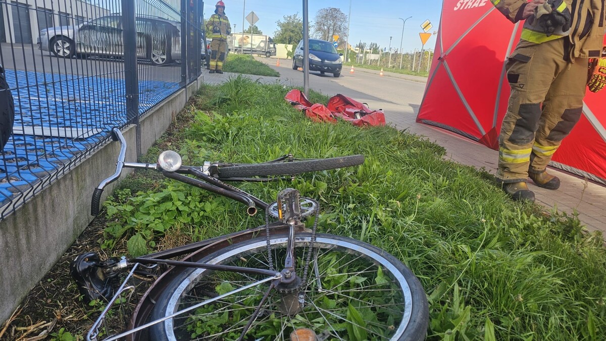Tragiczny wypadek z udziałem rowerzysty w Ciechanowie