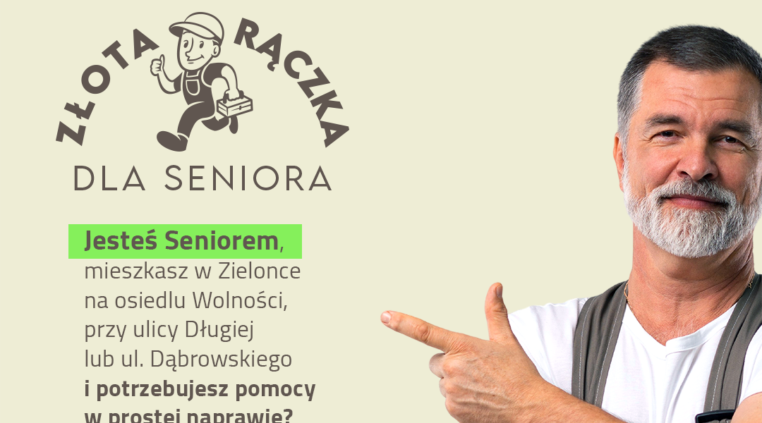 Zielonka –  „Złota Rączka dla Seniora” – miejska pomoc w domowych naprawach nadal dostępna