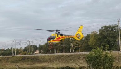 Dramat w Pomiechówku. Dziecko poparzone gorącym płynem, lądował śmigłowiec LPR
